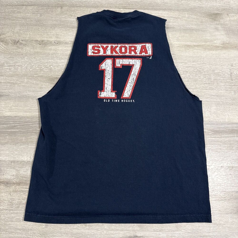 Petr Sykora Shirt New York Rangers NHL Vintage Men’s Blue XL Sleeveless